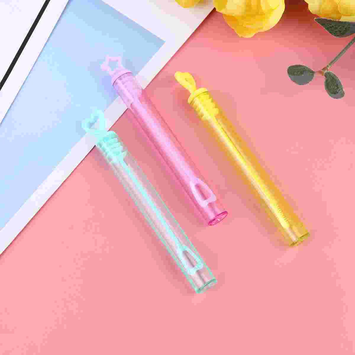 

Bubble Wand Bottle Empty Bottles Maker Kids Stick Wands Bathtime Heart Bubbles Solution Set Rod Mini Christmas Tube Liquid