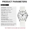 BIDEN Simple Casual Men's Quartz Watch Digital Edition Waterproof Calendar Luminous Silicone Strap Comes with Watch Box 5