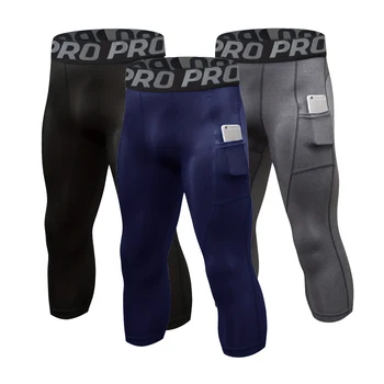 Men’s 3/4 Compression Leggings 1