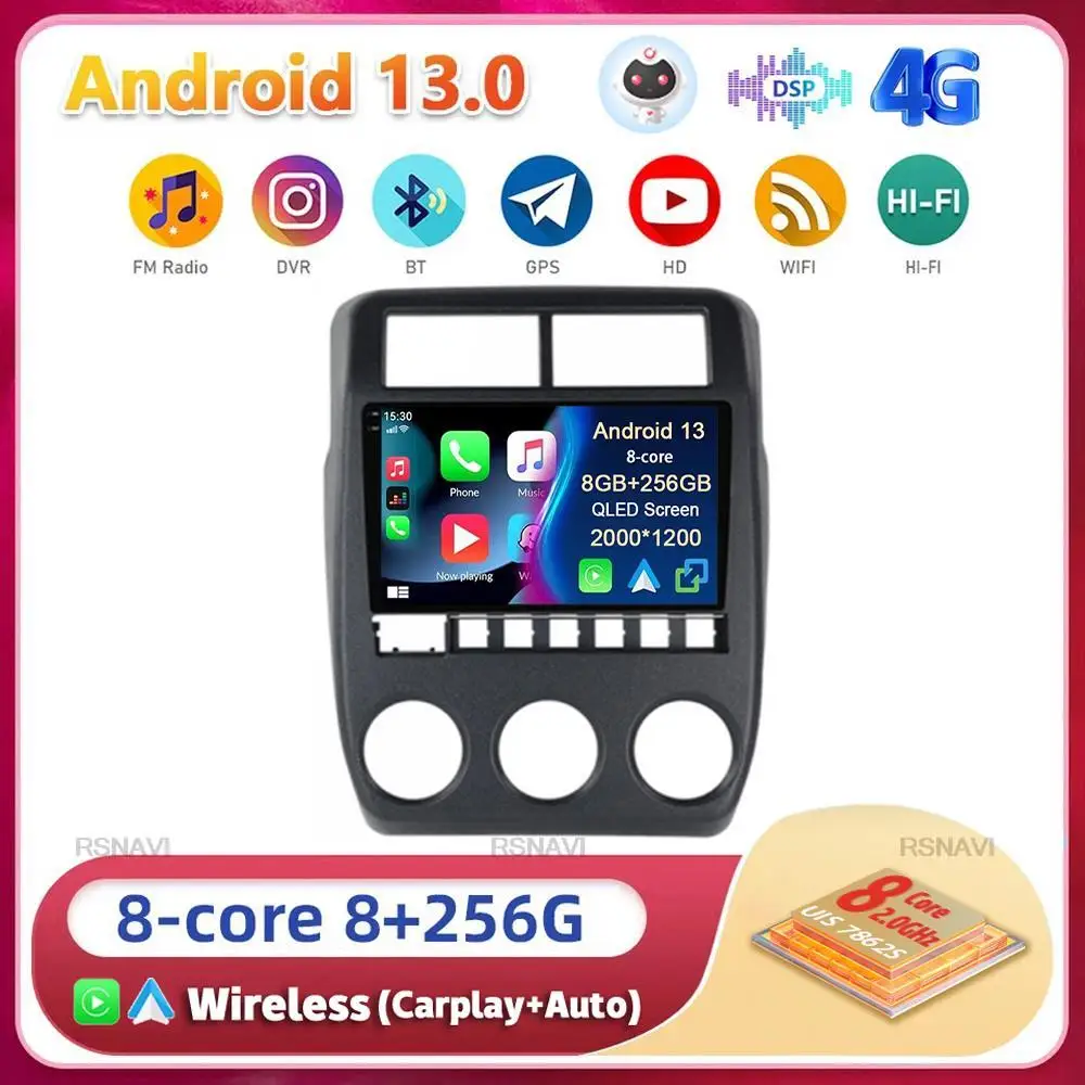 

Android 13 Carplay Auto WIFI+4G For LADA NIVA 2022 Car Radio Multimedia Video Player GPS Navigation Stereo 2din Head Unit DSP BT