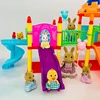 1/12 Forest Family Critters Rabbit Animal Amusement Park Dollhouse Miniature Furniture Slide Ladder DIY City Park For Girl Gifts 3