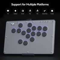 Haute42 V16 Joystick Hitbox Leverless Controller Hitbox Fightstick For PC/PS4/PS5/Switch Grey Stickless Arcade Stick Controller - Image 2