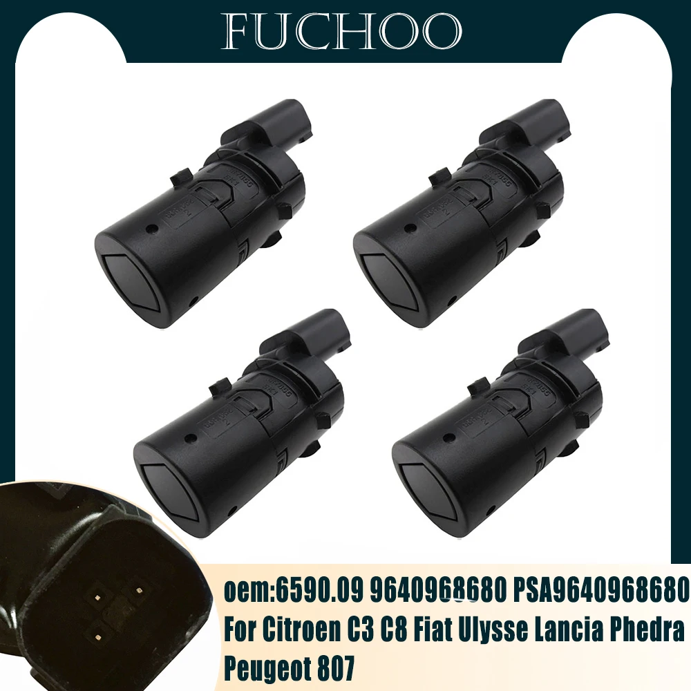 

4 шт. автомобильные аксессуары для Citroen C3 C8 Fiat Ulysse Lancia Phedra Peugeot 807 6590,09 9640968680 PDC датчик заднего парковочного расстояния