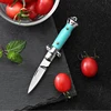Multi-functional mini EDC folding knife portable key ring camping peeling knife exquisite knife with key chain for holiday gift 4