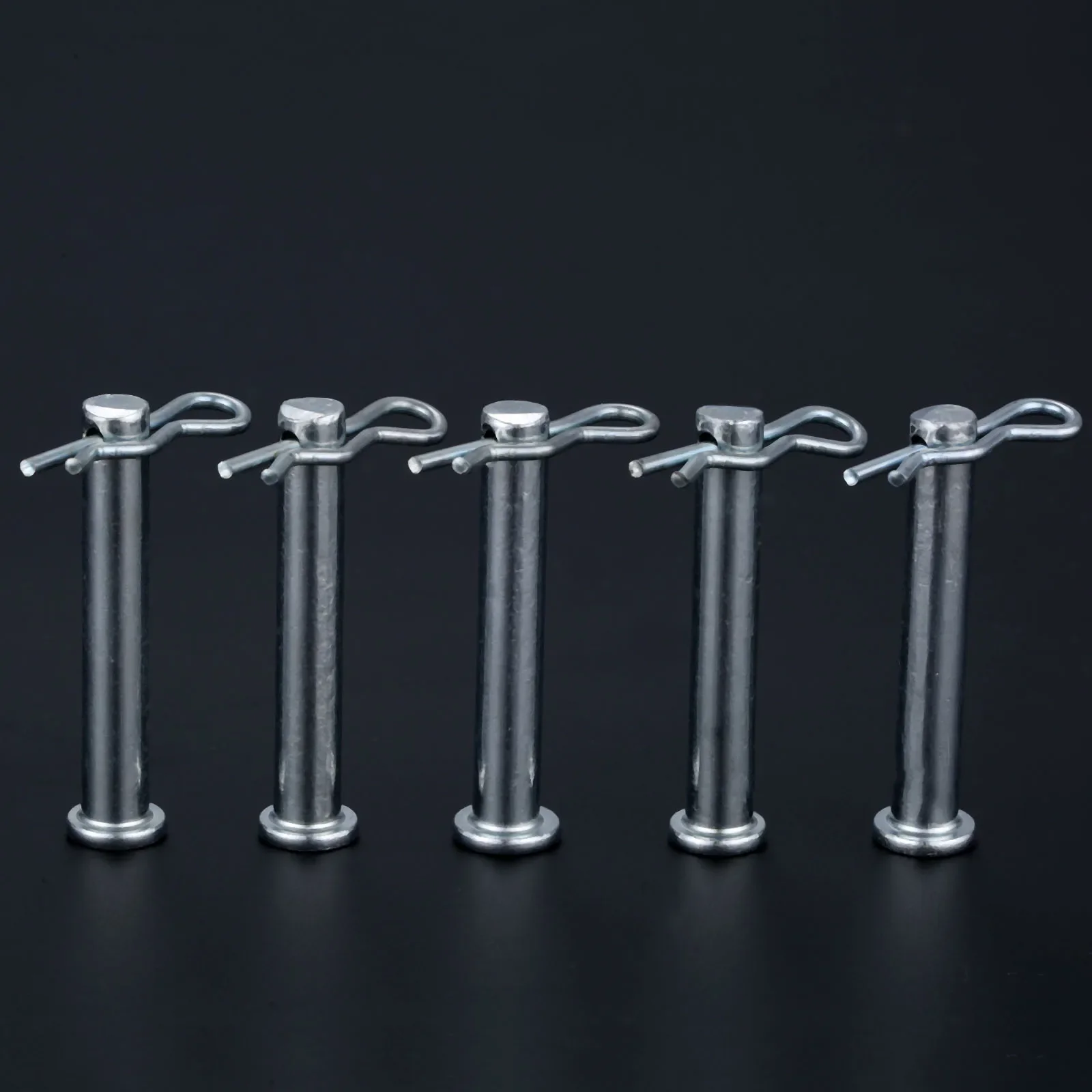 Stainless Steel Pins Clips Stainless Steel Ball Lock Pins 5pcs Clip Hitch Pin M8*50mm/0.32*1.97inch Replace Air-cooled Diesel Engine Farm Machine Maintenance