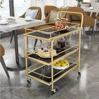 Trolley Cart Kitchen Islands Wheels Storage Furniture Organizers Trolleys with Drawers Roulette Things Removable Estantes Shelf 4