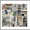 ABWP-2X Floating Wall Shelf Black For Kitchen Bathroom Storage Rack Mirror Metal Shower Corner Shelves Organizer B 3