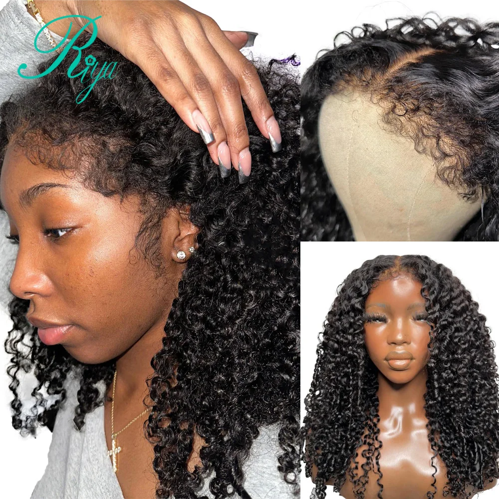 Human Hair Wigs For Women 250% Remy Human Hair Burmese Curly 13x4 Lace Front Wig With Curly Edges Deep 13x6 Lace Frontal human hair wig lace front wigs
