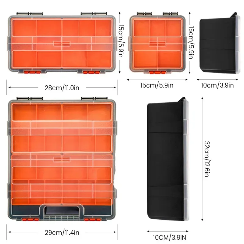 Hardware Storage Toolbox Multifunctional, Large Capacity, Thickened, Durable, Classifiable Storage Toolbox 5