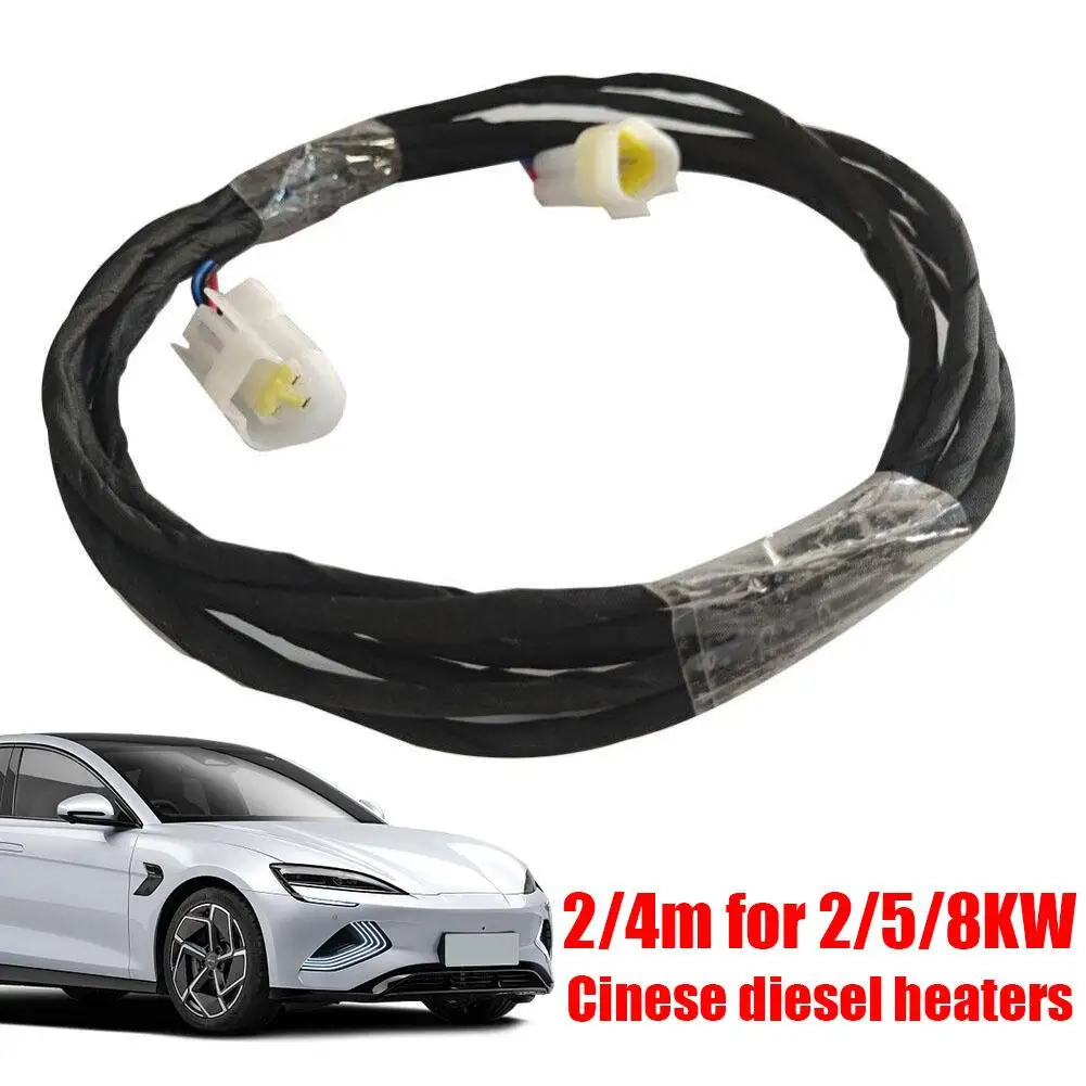 2/4M Diesel Heater LCD Display Screen Extension Cable for 5kw 2kw 8kw Diesel Heater 12V Automotive Cable Accessories