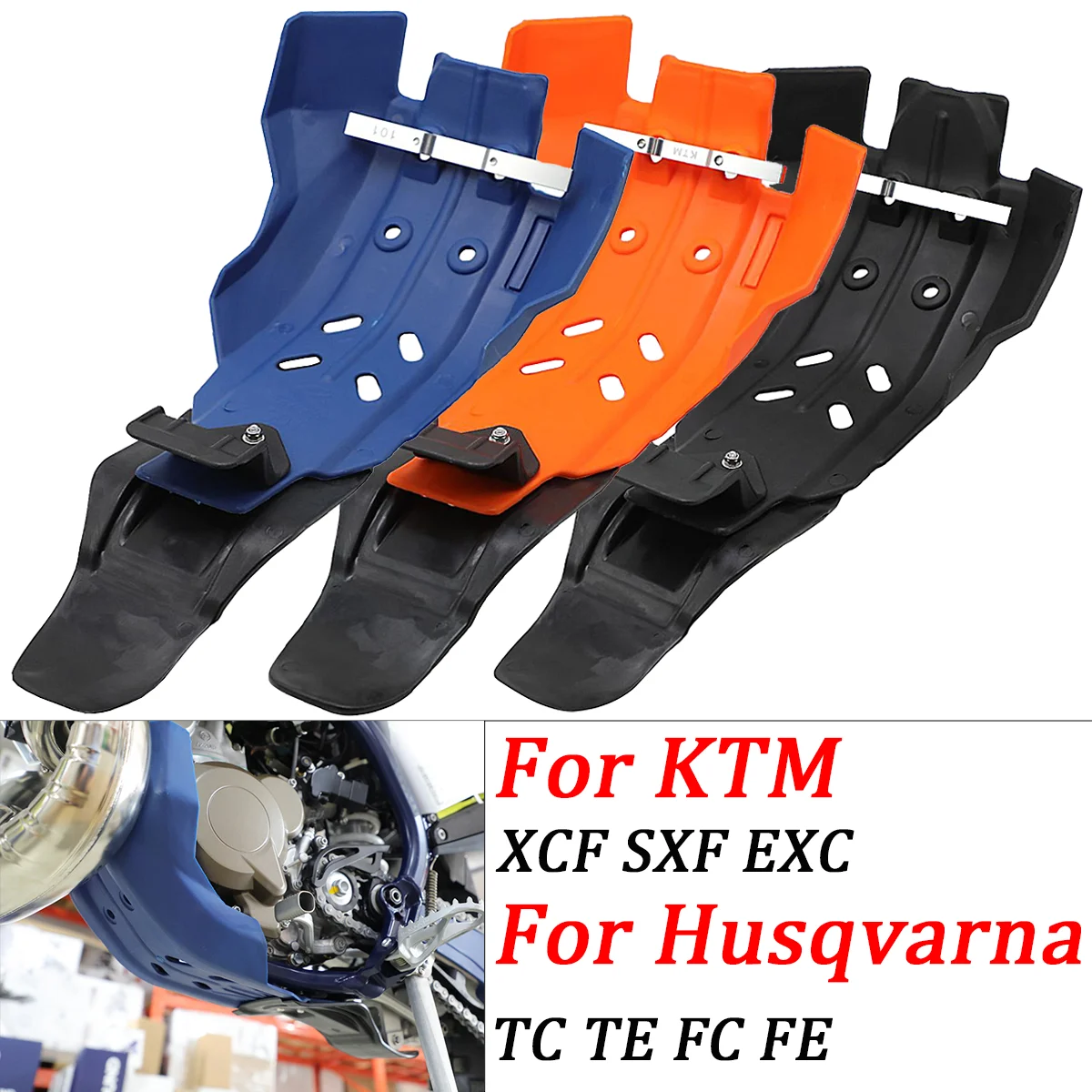 Motorrad 2T/4T motor schutzhülle schutzhülle Für KTM EXC XCF SXF 2016-2023 Für Husqvarna TC FC FE TE 2019-2022