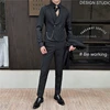 4XL-M Brand Clothing Men's Spring High Quality Business Suit Vest/Male Slim Fit Stripe Double-breasted Blazers Vest Men's Dress 4