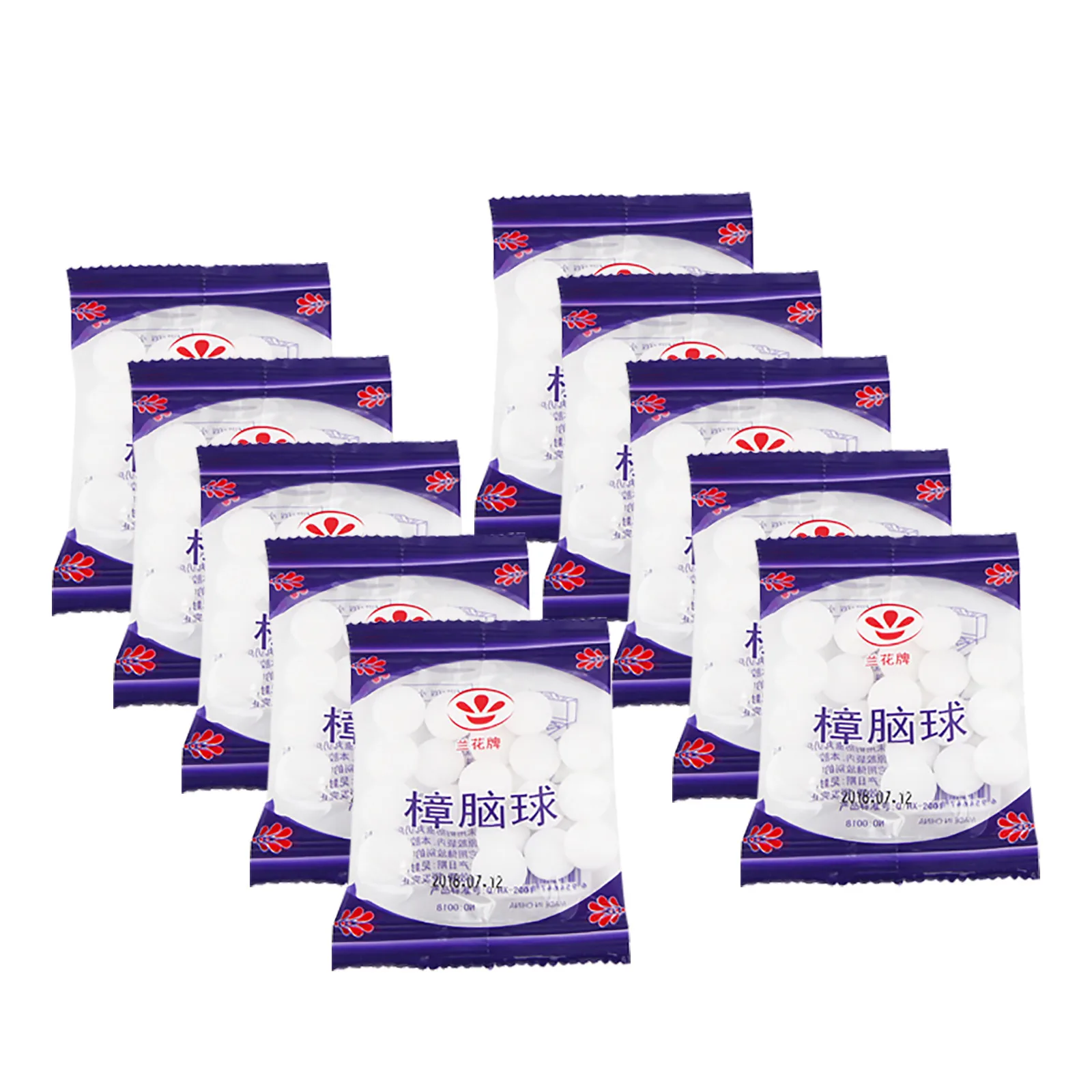 10 Packs Naphtaline Boule de Camphre Anti-Mites Insecticide bes814