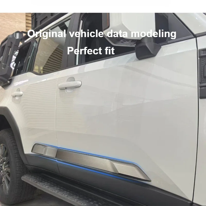 랜드 크루저 프라도 LC250 2024 차량 도어 사이드 트림 스티커 차량 바디 충돌 방지 보호기 자동차 외부 데칼 액세서리