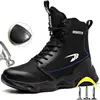 High Top Men Safety Shoes Lightweight Steel Toe Sneakers Man Work Safety Boots Male Construction Work Shoes Protective Footwear
