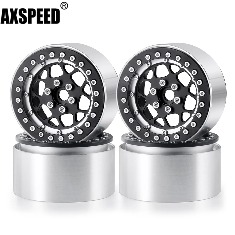 

AXSPEED 4 шт. 2,2 металлический брелок, обод ступицы колеса 35 мм для 1/10 Axial SCX10 90046 AXI03007 Wraith 90053 TRX4 TRX6 D90 RC Crawler