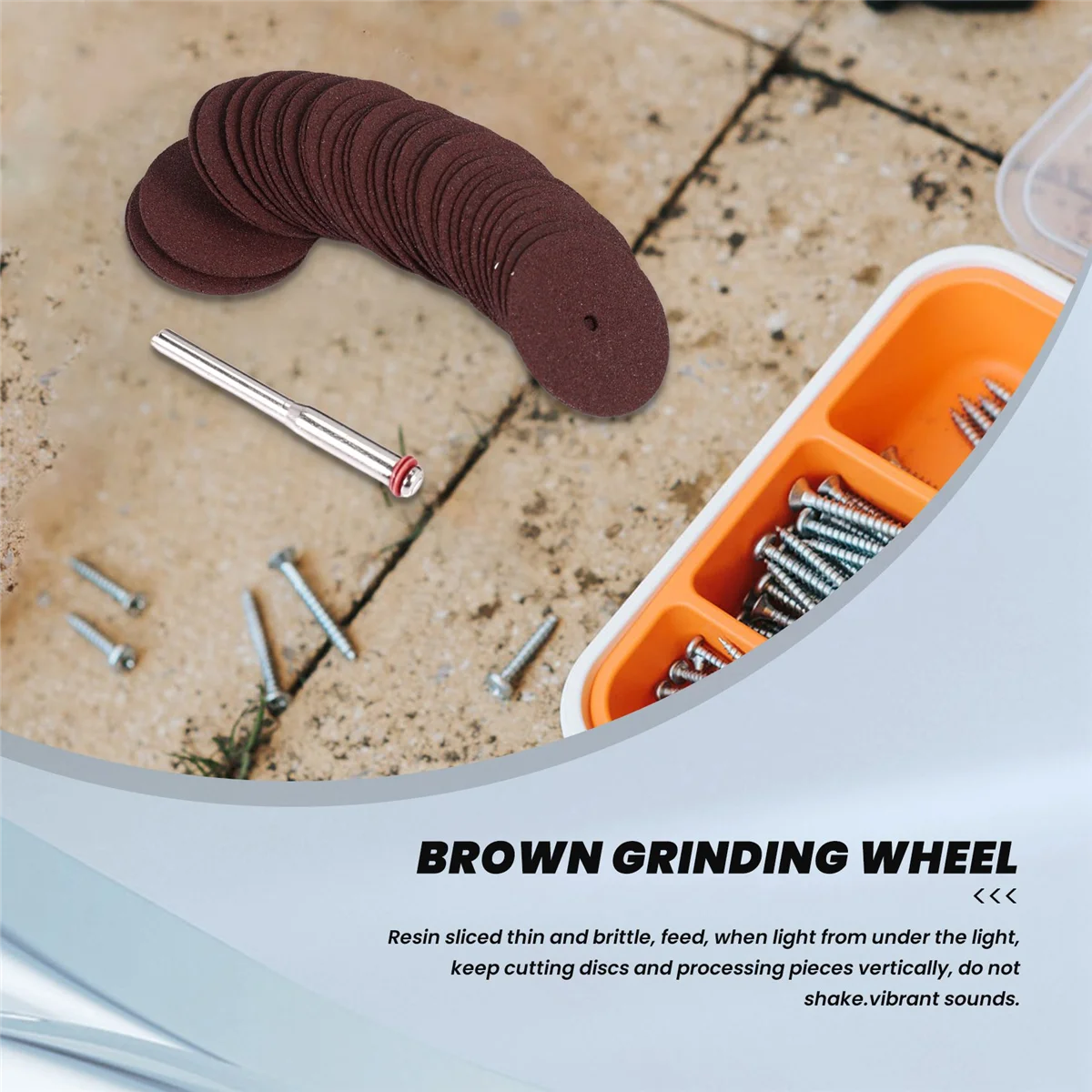 Cutting Discs Grinding Wheel Set 36 pcs Round &Oslash;25X6mm brown for Dremel KL 1 cutting disc grinding disc abrasive wheel grinding wheel