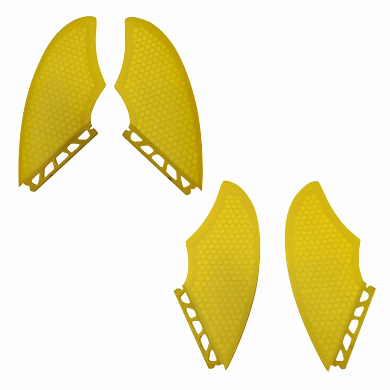 UPSURF FUTURE Keel Surf Twin Fins Set Honeycomb Fiberglass Surfboard Fins For Twin Board,Shortboard Keel Side Quilhas