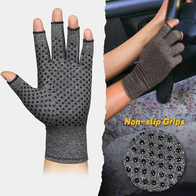 New Compression Arthritis Gloves Wrist Support Joint Pain Relief Hand Brace Women Men Therapy Wristband Compression Gloves 2023 3