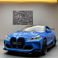 1:32 BMW M4 Coupe Alloy Sports Car Model Diecasts & Toy Vehicles Metal Toy Car Model Sound Light Simulation Collection Gift 1
