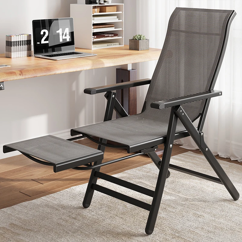 Foldable Recliner Chair for Office Nap Lazy Sofa Bed Ergonomic Computer Desk Chair Adjustable Lounge Chair for Hom Relaxation