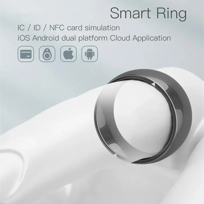 스마트 링 블루투스 손가락 팔찌 안드로이드 IOS 전화 듀얼 플랫폼 NFC 멀티 카드 모드 지능형 개인 정보 메모리