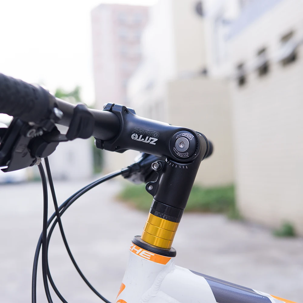 ZTTO Adjustable Riser Stem Bicycle, 0 180 Degree Rise Extender Rod For 31.8 25.4mm Handlebar MTB Road Bike 60 80 90 100 110mm - Image 4