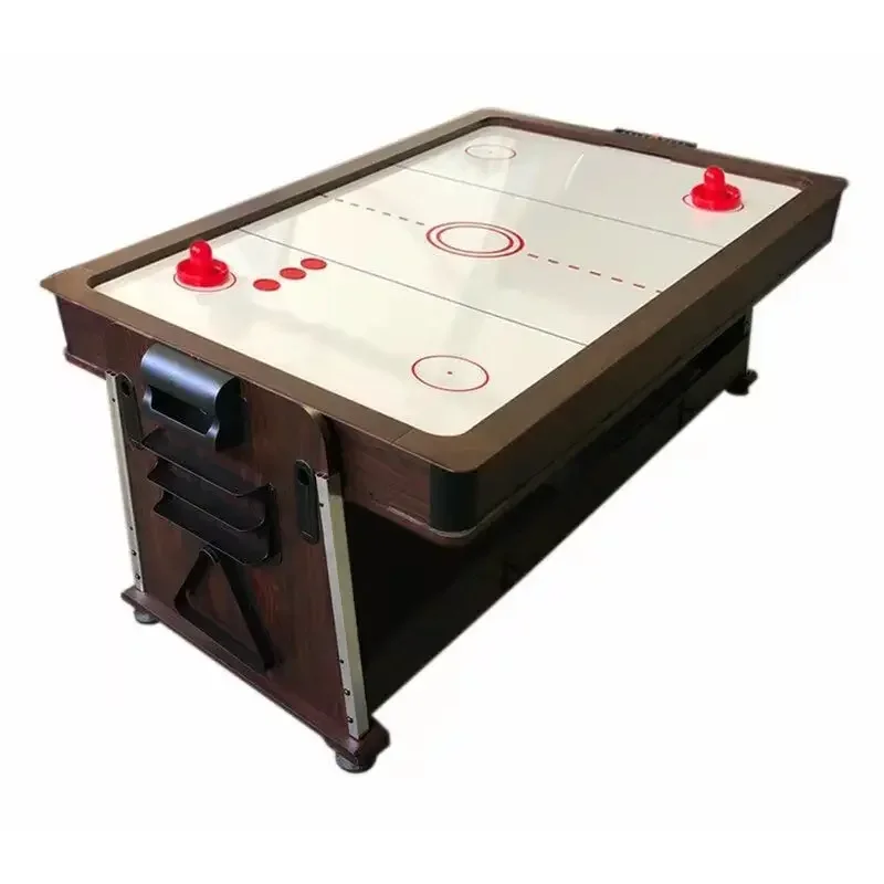 Table De Jeu 4 En 1 Bois - Baby-foot, Ping-pong, Air Hockey, Billard - 96x86x68 Cm