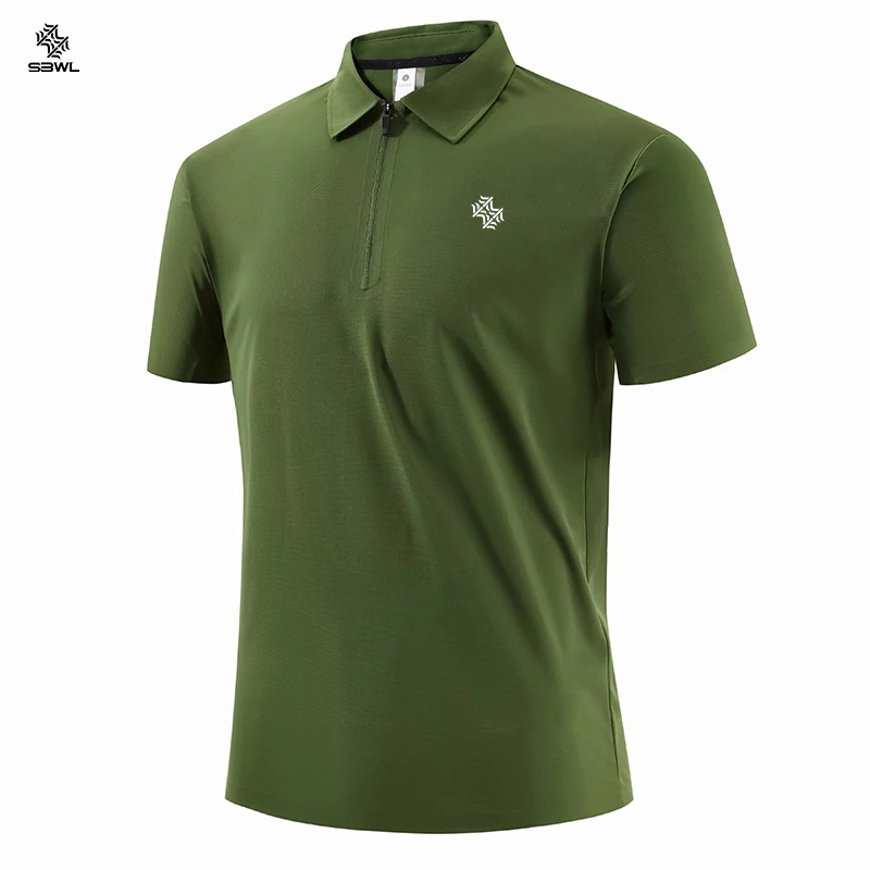 Outdoor sports running exercise golf seamless POLO short sleeve T-shirt office leisure short sleeve base shirt SBWL mens golf shirt women golf polo shirt