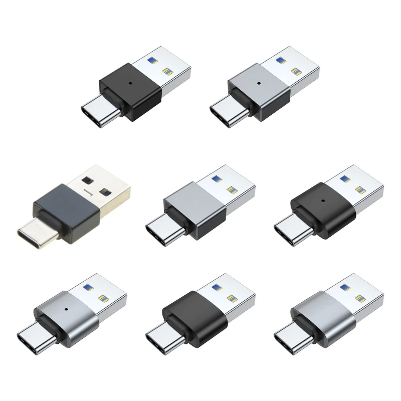 

Convenient USB3.0 Male to Type Male Converter Adapters for Phone Laptop Plug and Use Aluminum Alloy Shells