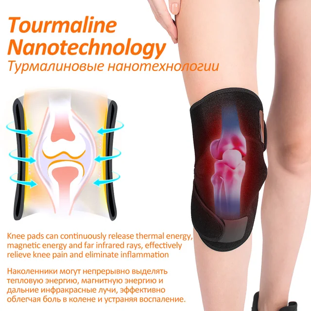 2PCS Tourmaline Knee brace Self Heating Knee Support Kneepad Arthritis Pain Relief magnetic knee pain Magnetic Knee pain Brace 3