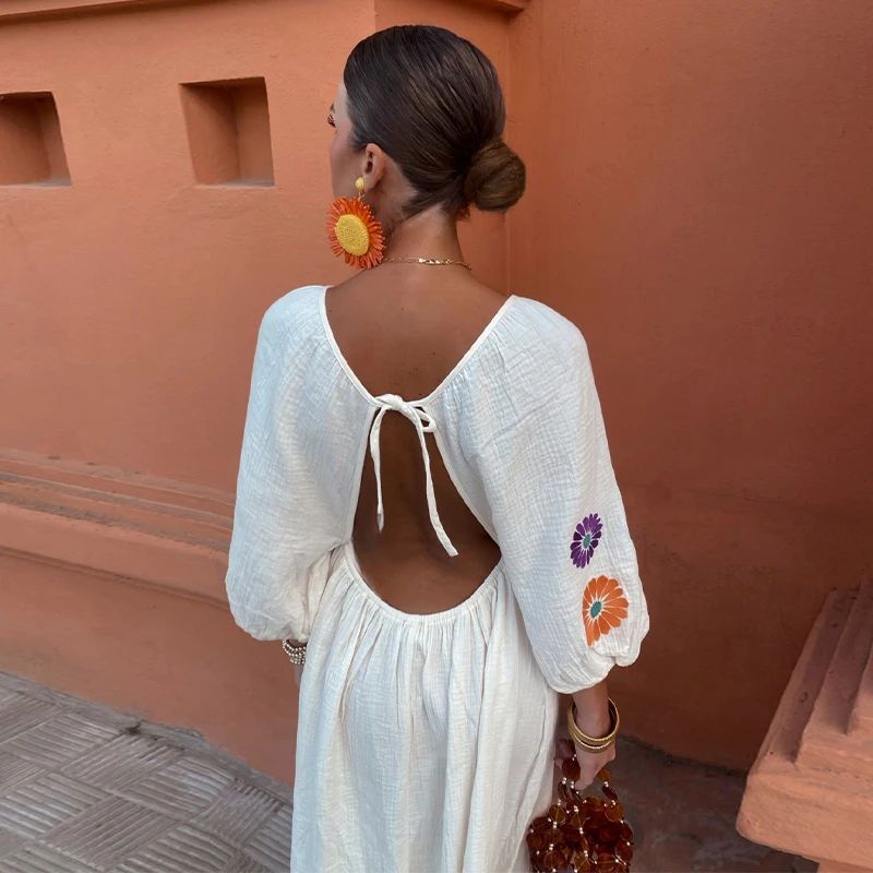 Vestido Linho Midi Decote V, Pronta Entrega, Em Alta, Vestido de Linho elegante