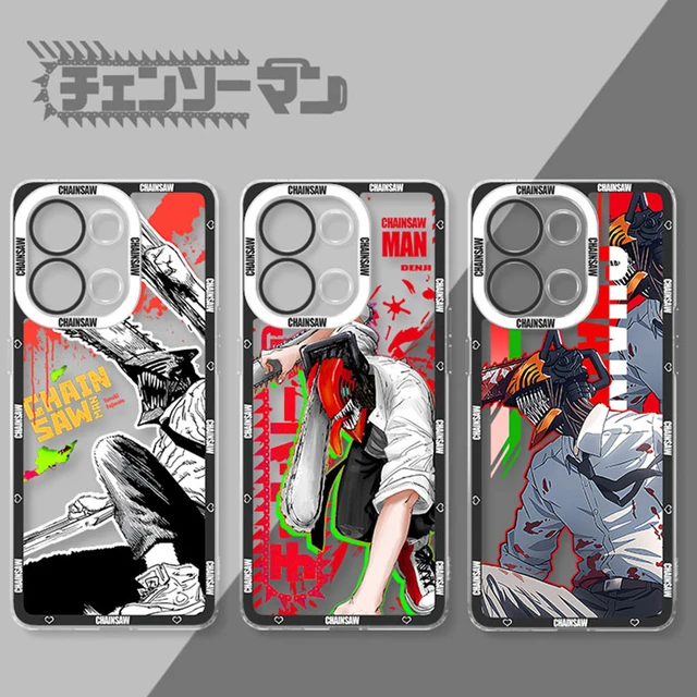 Anime Chainsaw Man Mitaka Asa Phone Case for Iphone 7 8 Plus 11 12 13 Mini  SE20 X XS XR 14 15 Pro Max Clear Soft TPU Cover Shell