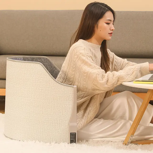 Összecsukható Elektromos Lábmelegítő Szőnyeg Az Asztal Alatt Otthoni Iroda Alacsony/Közepes/Magas Állítható Termosztát Lábát Fűtve Meleg - Image 5