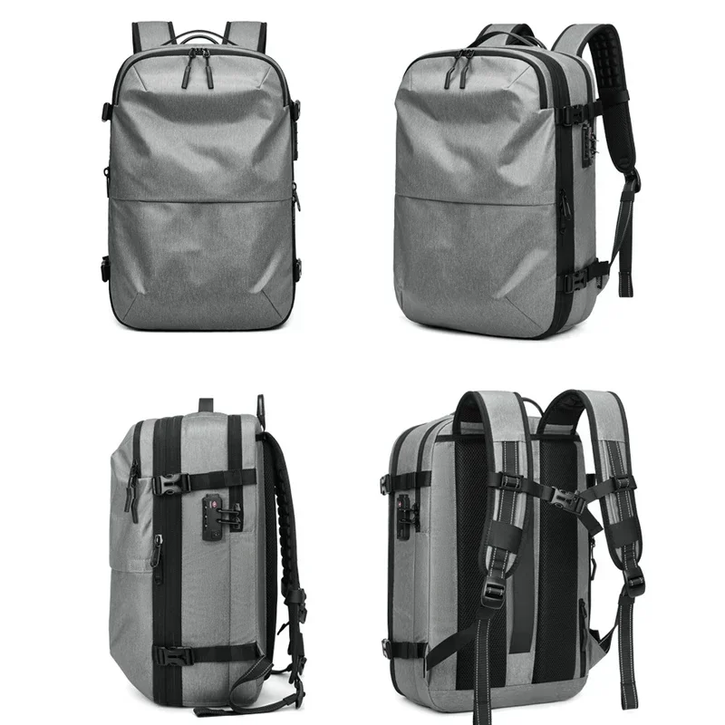 Men Travel Backpack Laptop Backpack with Air Pump Airbag Waterproof 17inch