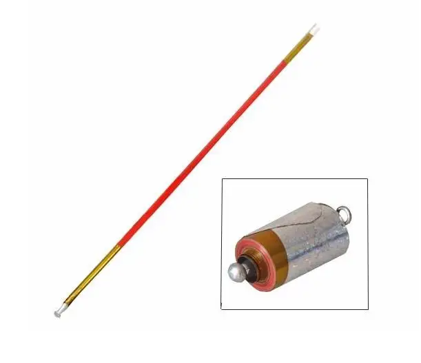

55" 140cm Golden Red Metal Appearing Cane Magic Wand For Professional Magician Stage Close-up Magic Trick Magic Accessories