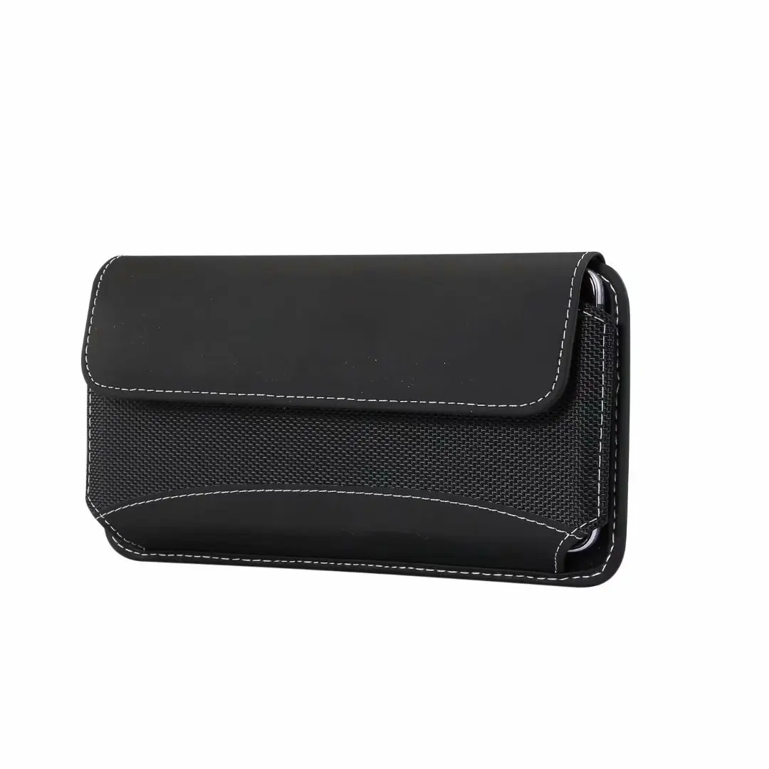 Oxford Cloth Phone Pouch with Belt Clip - Universal Holster Waist Bag