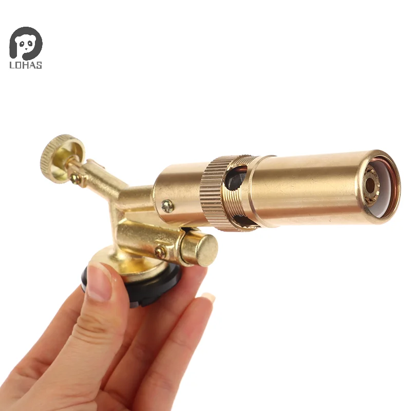 Gas Torch Portable Welding Flame Gun Butane Burner Outdoor Camping BBQ Lighter Flamethrower Kitchen Supplies Welding Equipment