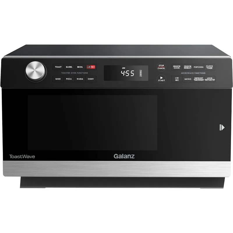 

Galanz GTWHG12S1SA10 4-in-1 ToastWave with TotalFry 360, Convection, Microwave, Toaster Oven, Air Fryer, 1000W,1.2 Cu.Ft