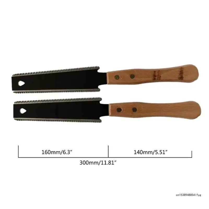 Japanese Hand 6 Inch Double Edged Sided Pull Ryoba SK5 Flexible Flush Cut Wood