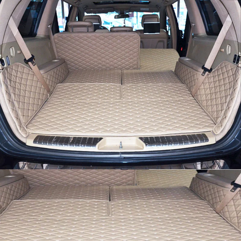 

Коврики для багажника на заказ для Mercedes Benz GL X164, 7 мест 2012-2006, водонепроницаемые коврики для багажника, подкладка для груза