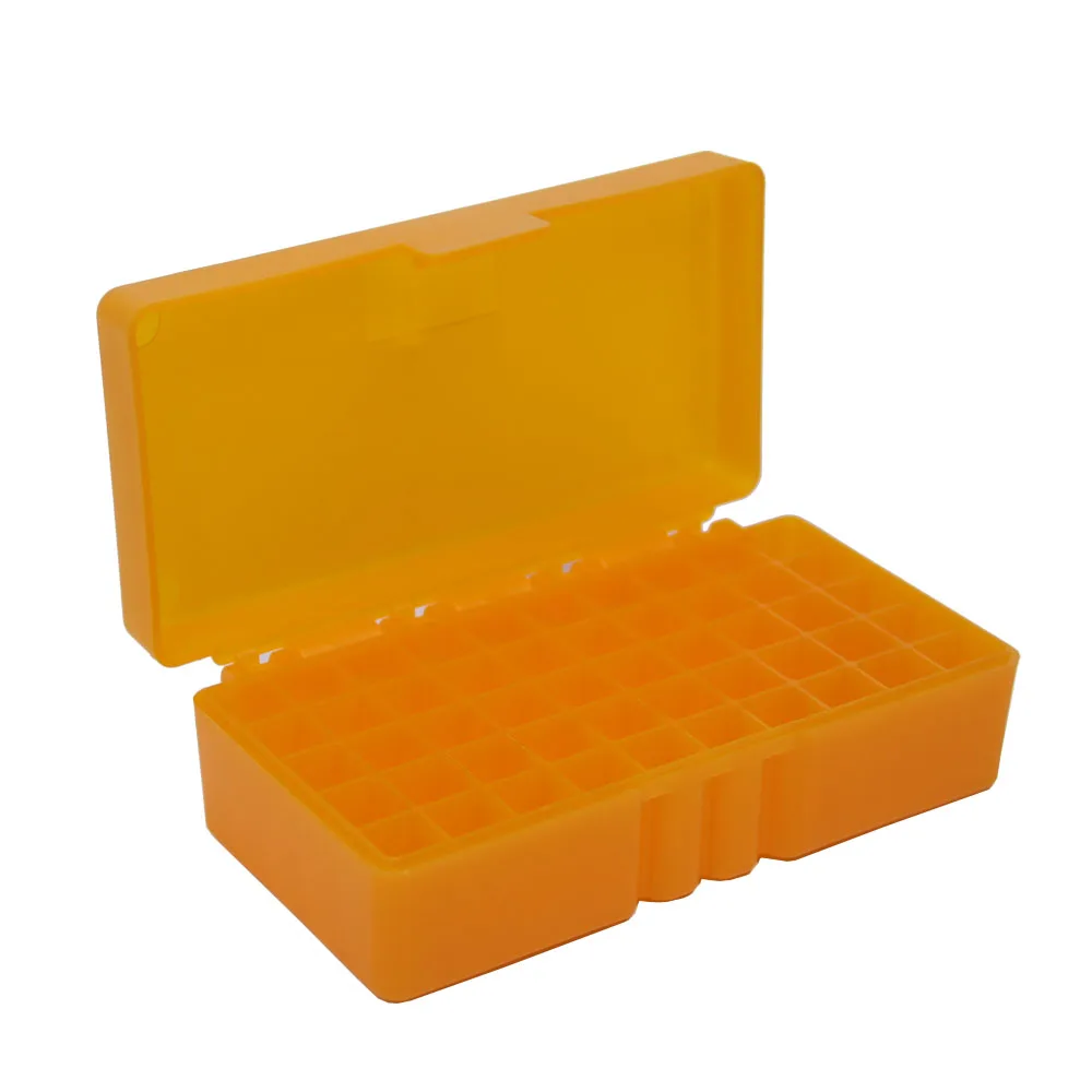 50/100 Runden Taktische Kugel Box 9mm/.223/.38Super Pistole Gewehr Munition Tragen Lagerung Box Flip-Top Kugeln fall Jagd Zubehör – Detail 13