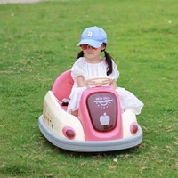 6V Double Drive Children's Electric Toy Drift Remote Control Can Seat Human Baby Four-Wheel Charging Bumper Car 1