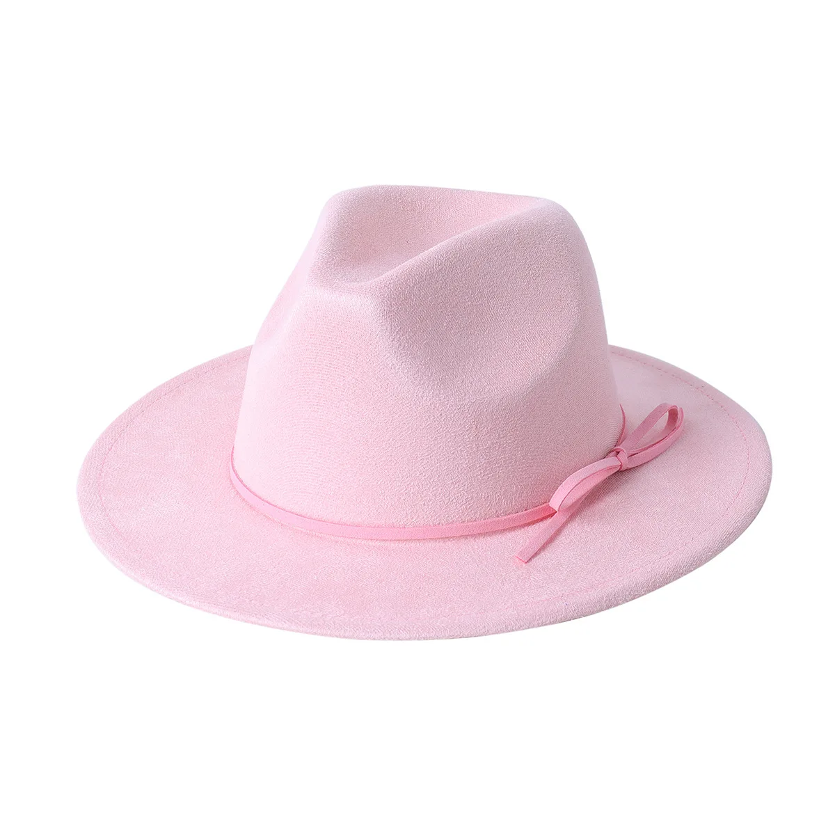 Blauer 7 cm großer Wildlederhut, Fedoras, mehrfarbig, Damenhut, Herren-Panamahut, geeignet für alle Militärfarben, Fedora-Hutшапка Turismo – Detail 3