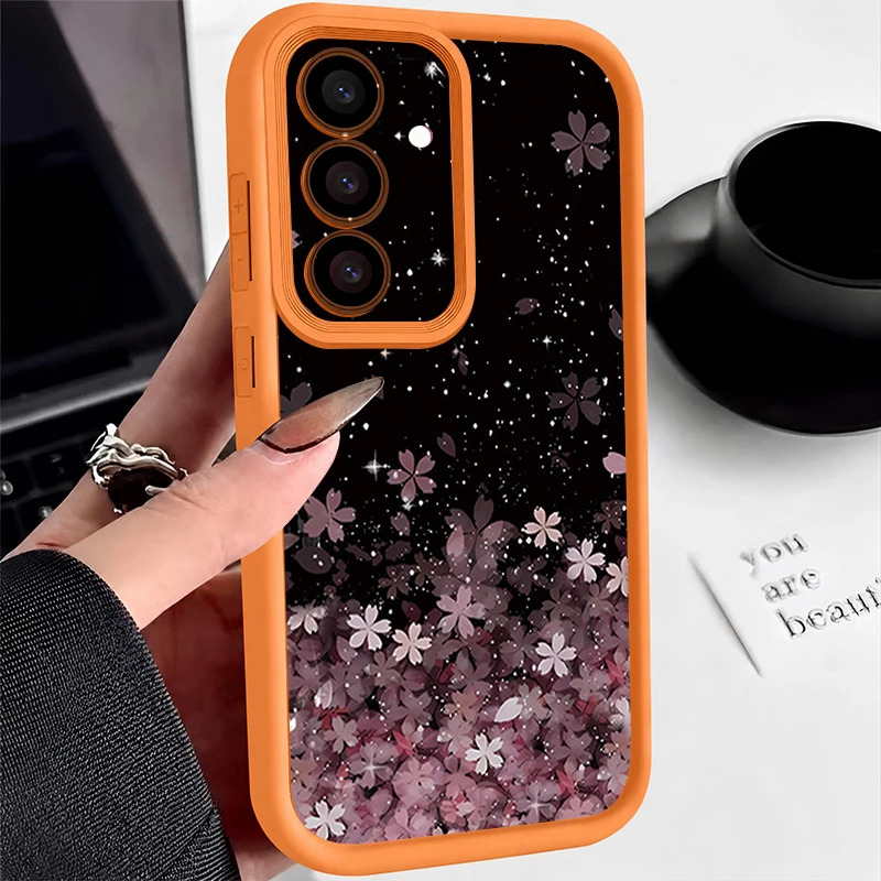 Cherry Blossom Silicone TPU Phone Case