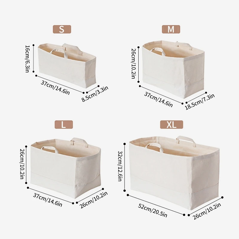 Wardrobe Cotton Linen Clothing Storage Basket Fabric Folding Large Portable Toy Sundries Storage Baskets Storage Organizer White 6