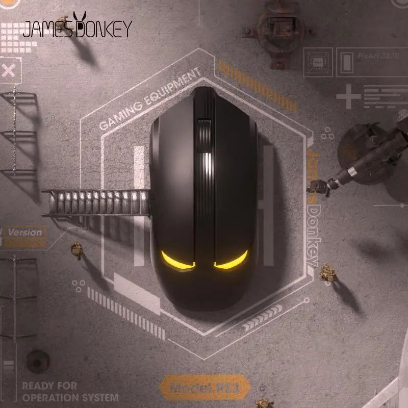 

Мышь Компьютерная James Donkey RS3 Беспроводная игровая, Bluetooth, 2,4 ГГц, 19000dpi