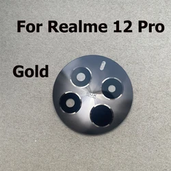 Premium Replacement Back Rear Camera Glass Lens with Adhesive Sticker (Realme 12 Pro Gold)