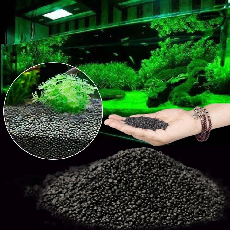 Description Picture 2 of itemFish Tank Water Grass Mud Plant Seed Soil Aquarium Bottom Sand Nutrient Soil Black Mud Water Grass Tank Bottom Soil Fertilizer