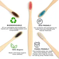50/100Pcs Bamboo Children's Soft Bristled Toothbrush is Naturally Biodegradable And Reduces Plastic Waste,Making It Very Suitabl 5